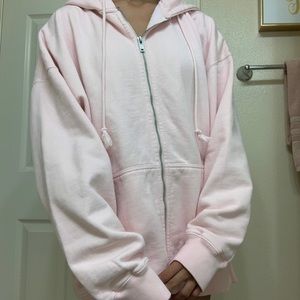 pink christy or carla hoodie (unsure)